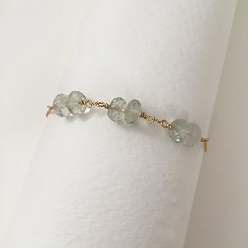 Green Amethyst + Gold Bracelet