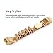 CIDETTY Fitbit Alta&Alta HR Band Adjustable Milanese Colorful Metal Bands with Strong Magnetic Clasp Replacement Accessory Watch Band Bracelet Loop Wrist for Fitbit Alta (Gold)