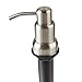 Stainless Steel Sink Soap Dispenser (Satin) - Large Capacity 13 OZ Bottle - Easy Installation - Well Built and Sturdy Countertop Soap Dispenser