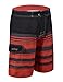 Unitop Men's Beachwear Surf Trunks Striped Printed Fast Dry with Side Pocket