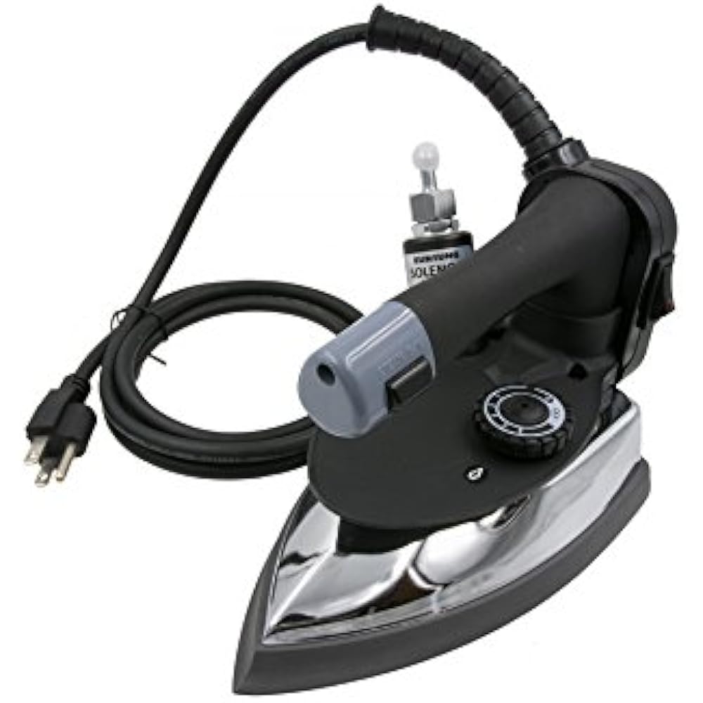 Bottle Steam Iron ES300 Gravity Feed NonStick Laminate Sole Plate