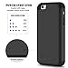 iPhone 5S Battery Case, iPhone 5 Battery Case, HoneyAKE 4000mAh Portable Charger iPhone 5 External Battery Protective Charging Case Backup Pack Cover Juice Power Bank for iPhone 5S/5- Black