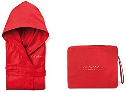 Via Roma 60 Microfiber bathrobe. Designed for home, travel and sports. Made in Italy. - [orange] - [M]