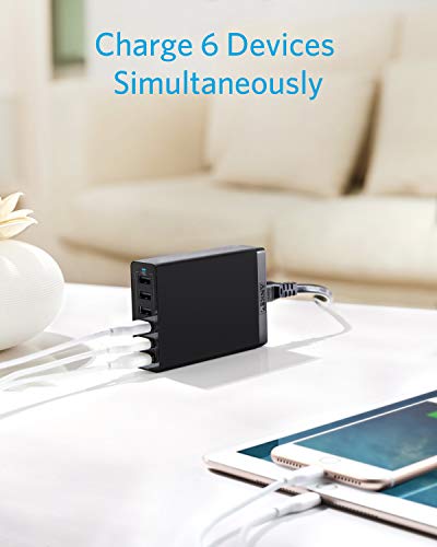Anker AK-848061074772 AK-848061074772 6-Port USB Wall Charger (Black)