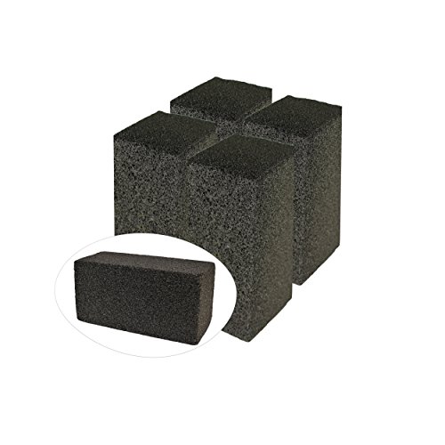 Gulf Highway Commercial Grade Grill Cleaning Brick Bulk 4 Pack By Pumice Stone Cleaner Tool Cleans Restaurant Flat Top Grills, BBQs Or Griddles Effectively Without Harsh Chemicals Or Abrasives