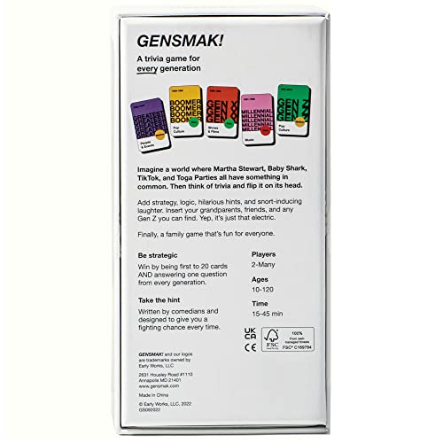 GENSMAK! A Party Trivia Game for Every Generation Ages 13+ Pricepulse