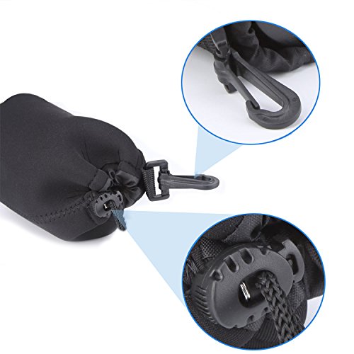 4 Pack Camera Lens Case,Thick Soft Thick Protective Neoprene Lens Pouch Bag for Sony A7RIII Canon Nikon Pentax Olympus Panasonic - Thumbnail 4