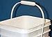 BayTec - 5.3 Gallon Square Ez Stor Plastic Bucket and lid, w/Handle, 6 Pack