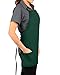 KNG Forest Green 3 Pocket Adjustable Bib Apron for Men and Women