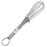 Wire Whisk Egg Beaters - 6 Inch, Chrome Plated Steel, Wound Wire Handles.