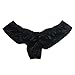TONSEE Ladies Sexy Lingerie Night Games Glossy Leather Shorts Underwear (Black)