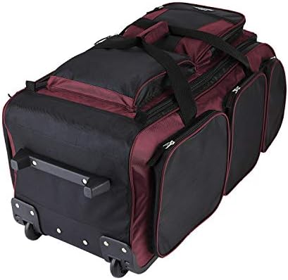 Travelers Club 30" Xpedition Upright Rolling Travel Duffel Bag, Crimson Red , Large 3 Travelers Club 30" Xpedition Upright Rolling Travel Duffel Bag, Crimson Red , Large