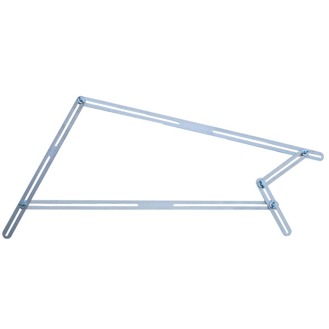 hedue® Stair Tread Template T510 - Stair Gauge with 13 Aluminum Rails, Stair Template, Stair Professional Tool