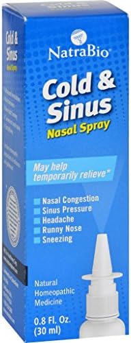 NatraBio Cold and Sinus Nasal Spray - 0.8 fl oz