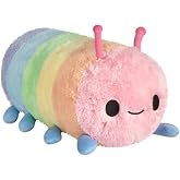 Squishable - Rainbow Caterpillar - Garden Collection - 18 in - Soft Toy Collectible Stuffed Animal