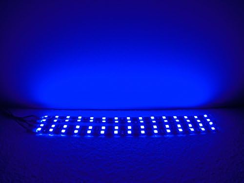 4 pack BLUE Super Bright 5050 LED Strips - 15 LEDs Per Flexible Strip - 30cm long - 12V - Adhesive Backed