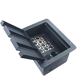 MCSPROAUDIO Recessed Stage Floor Box with 6 XLR