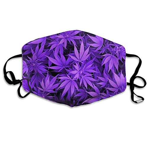 KSJUIHA Marijuana Weed Leaf Anti-dust Cotton Mouth Face Masks Mouth Cover for Man and Woman