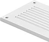 EUROPLAST 300x100mm White Metal Air Vent Grille Cover with Insect Mesh view 5