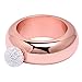 Amzwt Bangle Flask Wine Flasket Bracelet Best (3.5oz Rose Gold with Rhinestones Lid)