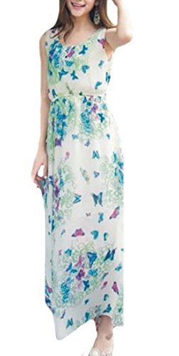 chiffon papijam floral เดรสแขนสั้นless