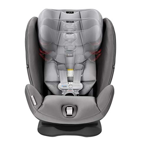 Cybex Gold Eternis S All in 1 Convertible Toddler Baby Infant Rear or Forward Facing Car Seat with SensorSafe, Manhattan Grey