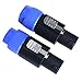 NANYI NL4FC speakon Cable Amplifier Connector, Audio Speaker Plug Twist Lock 4 Pole Speaker Plug Compatible with Neutrik Speakon NL4FC, NL4FX, NLT4X, NL2FC - 2 Pack