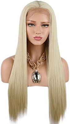 Front Lace Wig Women S Long Straight Hair European Blond Film Hair