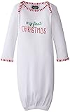 Mud Pie Unisex-Baby Newborn My First Christmas Sleep Gown