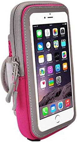 Guamdang Armband Waterproof Sweatproof Running Gym Fitness Cycling Neoprene Casual Package Armbag for iphone7Plus 6Plus 6sPlus Samsung Galaxy Note 5 4 3 Note Edge S5 S6 S7 Edge Plus (Pink)