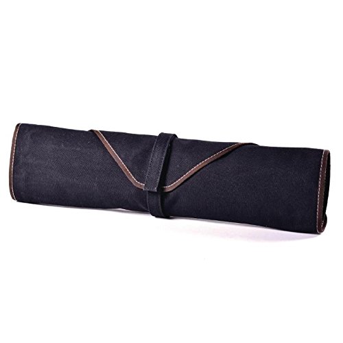 Boldric CM554 Canvas Knife Bag, 6 Slots, Black