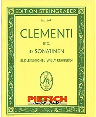 Clementi 32 Sonatinen Band 2 Musiknoten Fur Klavier Clementi Muzio Amazon De Musikinstrumente