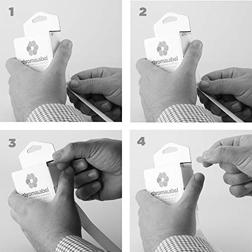 ChromaLabel 1/2 Inch Round Removable ColorCode Dot Stickers, 1000 per