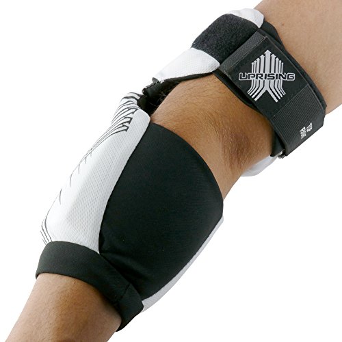 Truscope Sports Lacrosse Arm Pad (White, Medium)