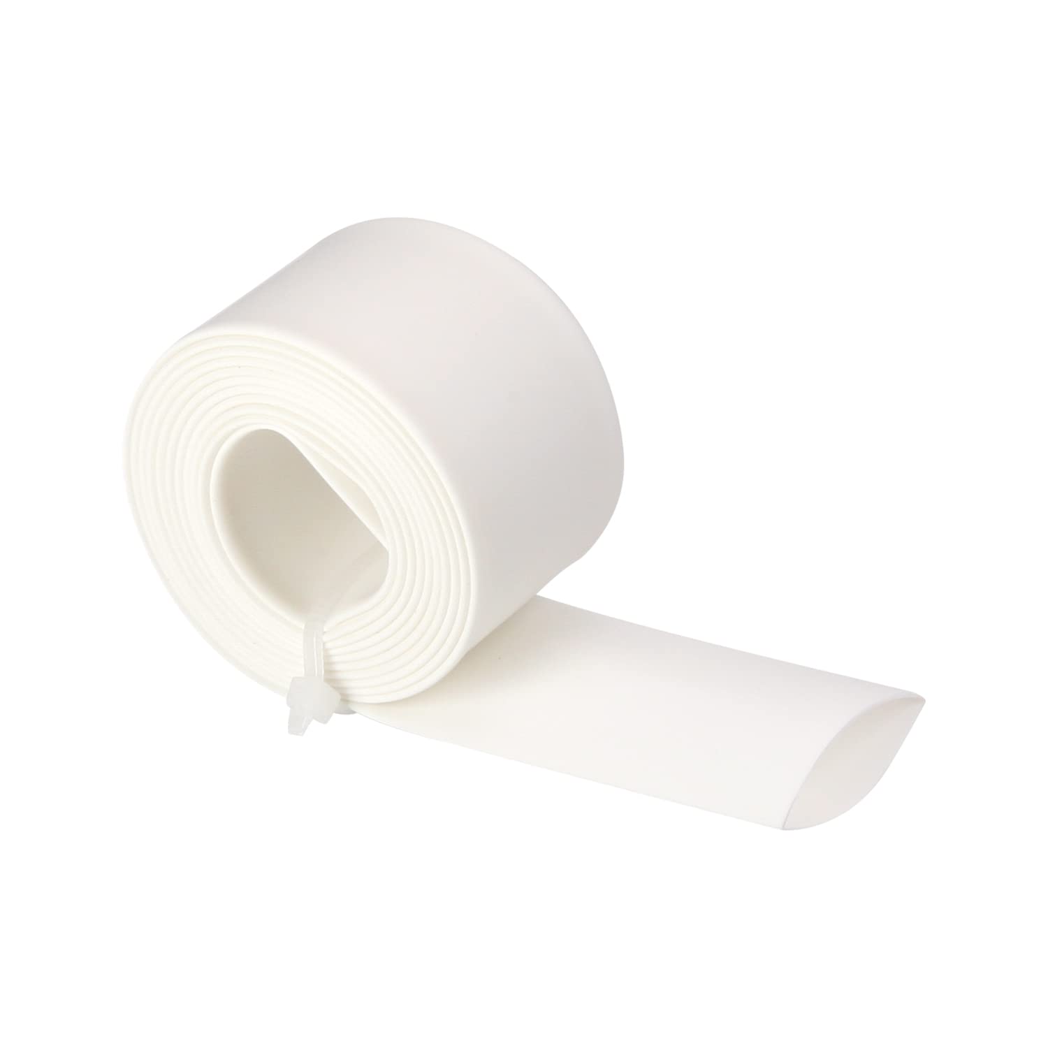 Othmro 1pc Heat Shrink Tubing, Ratio 2:1 Electric Insulation Tube, 15mm ID Heat Shrink Sleeving 1m Length Cable Protector (White)