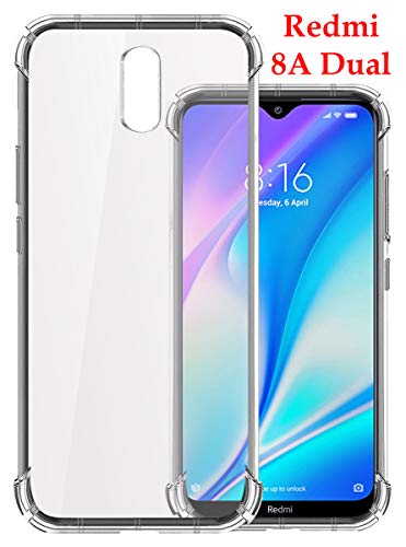 Jkobi Anti Drop Shockproof with Bumper Corners with Air Cushion Technology TPU Back Cover Case for Xiaomi Redmi 8a Dual