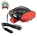 Portable Car Heater,2-in-1,12V 150W  Heater for Car Defroster ,30 Seconds Fast Heating Vehicle Heater ,Windshield Defroster that Plugs Into Cigarette Lighter Car Defogger Heater Cooling Fan 3-Outlet primary