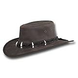 Barmah Hats Outback Crocodile Leather Hat 1033BL
