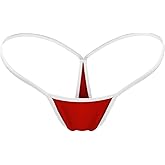 HEROPIE G-string Thongs for Women, Low Rise Micro thong Comfort Seamless Bikini Bottom No Show Breathable Panties Underwear