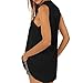 vanberfia Women's Casual Summer Turn Down Collar Blouse Tops Sleeveless Button Down Shirts