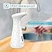 TESECU Automatic Soap Dispenser Touchless Foaming Soap Dispenser Bath Kitchen Countertop Soap Dispenser with Infrared Motion Sensor, Waterproof, White 350ml