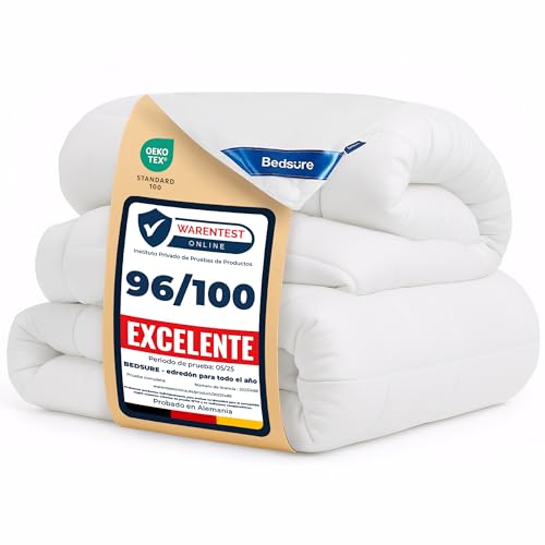 220x240 450gsm | Cobertera Acolchada Multiestacional Doble | Incluye Cobertura Anual 300gsm y Verano 150gsm