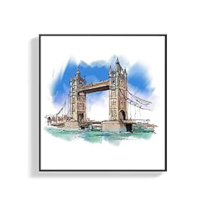 Canvas Wall Art for Living Room, Bedroom Style Framed Canvas Prints for Home Decoration Ready to Hang - 16x16 inches
