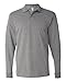 Jerzees Men's Jersey Long Sleeve Polo with Spotshield, Oxford, XX-Large