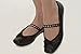Sassy Strapps Women's Black Classic Round Rhinestones Shoe Straps
