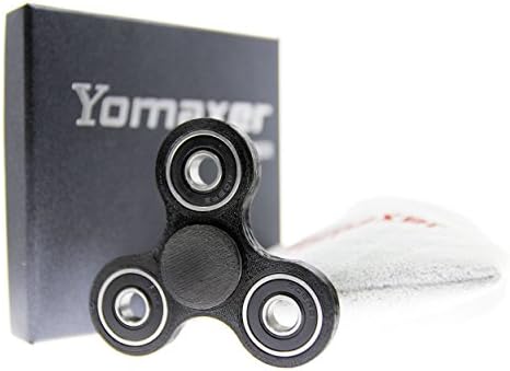 Yomaxer Tri-Spinner 3D Printing EDC Focus Toy, Black