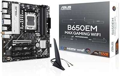 B650EM MAX GAMING WIFI, Scheda Madre AMD mATX, Slot DDR5, Nera