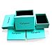 Kalapure Stainless Steel His Queen & Her King Couples Rings Set Wedding Engagement Band Men Women Black Ring Beveled Edge Polished Finish Comfort Fit