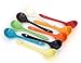 Mecai 6 inch long Ice cream soup spoons Set of 6 -Mixed Colors