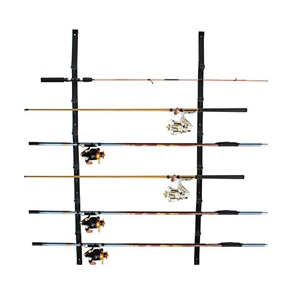 Vertical-Organized-6-Rod-Fishing-Rod-Rack-Rod-Storage-Holder-Fishing-Wall-Strap-set-of-2
